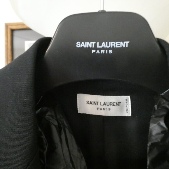 New Authentic Womem SAINT LAURENT Le Smoking Jacke UNIFORM - Picture 8 of 13